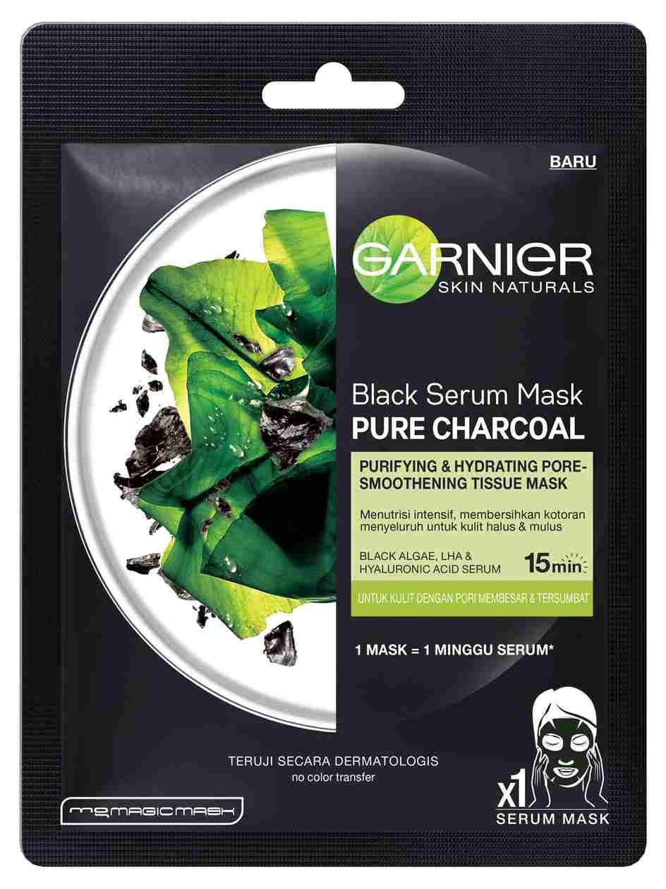 Garnier Serum Mask Pure Charcoal Black Algae
